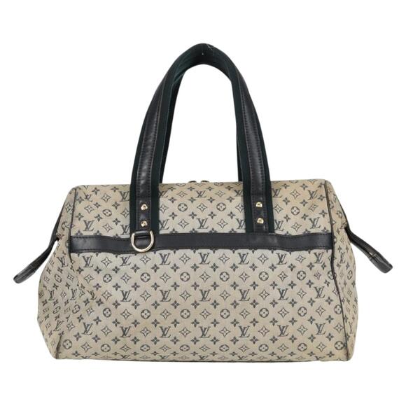 LOUIS VUITTON Monogram Mini Josephine GM Hand Bag Blue M92211 - Picture 3 of 13